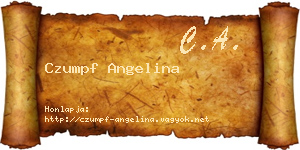 Czumpf Angelina névjegykártya